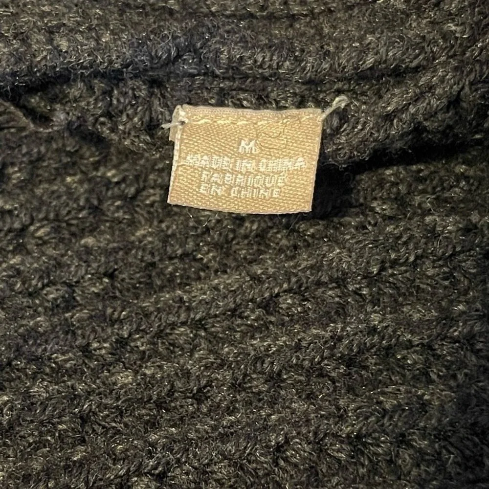 Anthropologie Knitted & Knotted Wool Blend Open Sweater Long‎ Cardigan